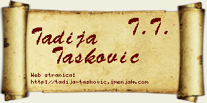 Tadija Tasković vizit kartica